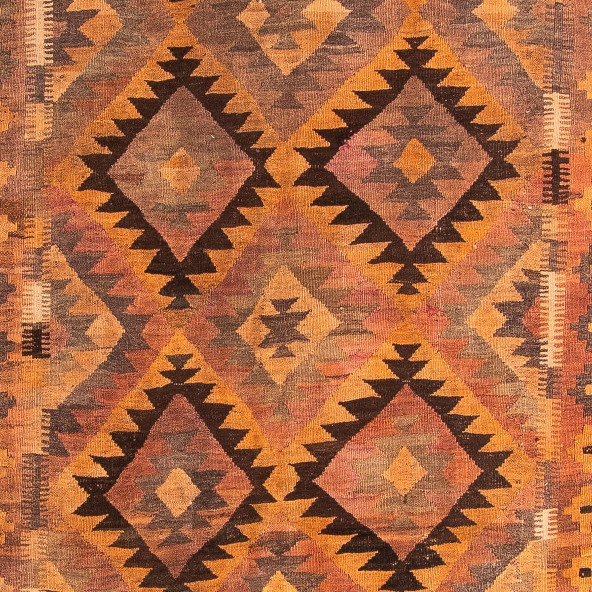 Runner Kelim-matta - gammal - 330 x 190 cm - flerfärgad