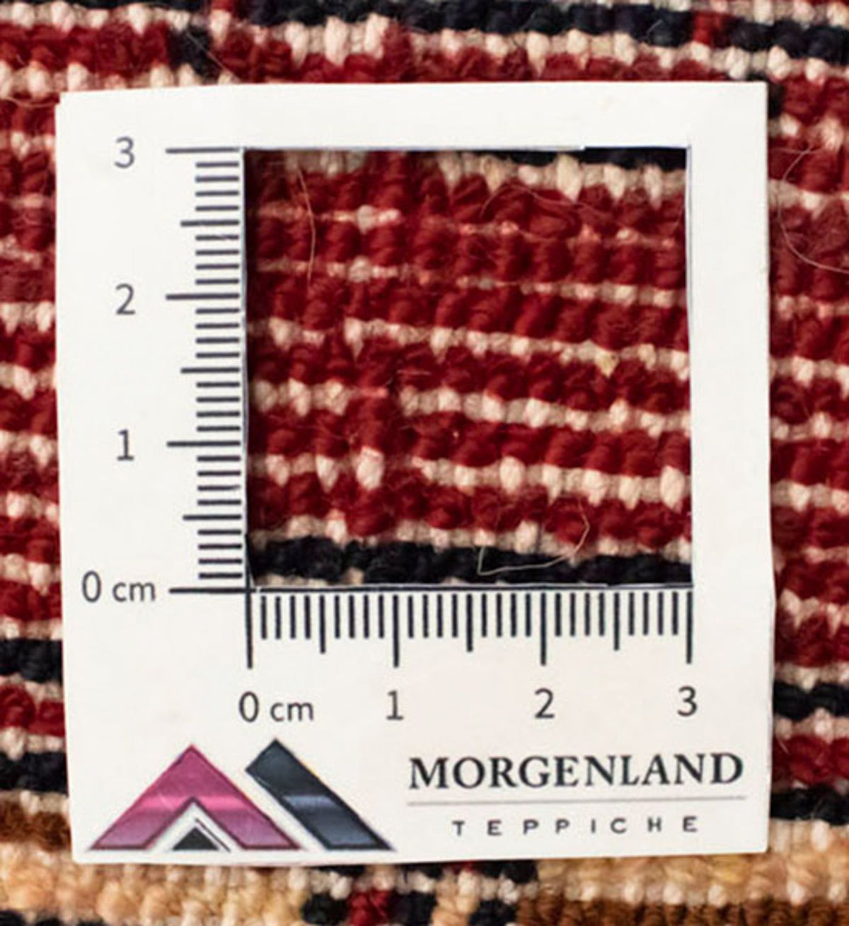 Turkaman-matta - 130 x 60 cm - röd