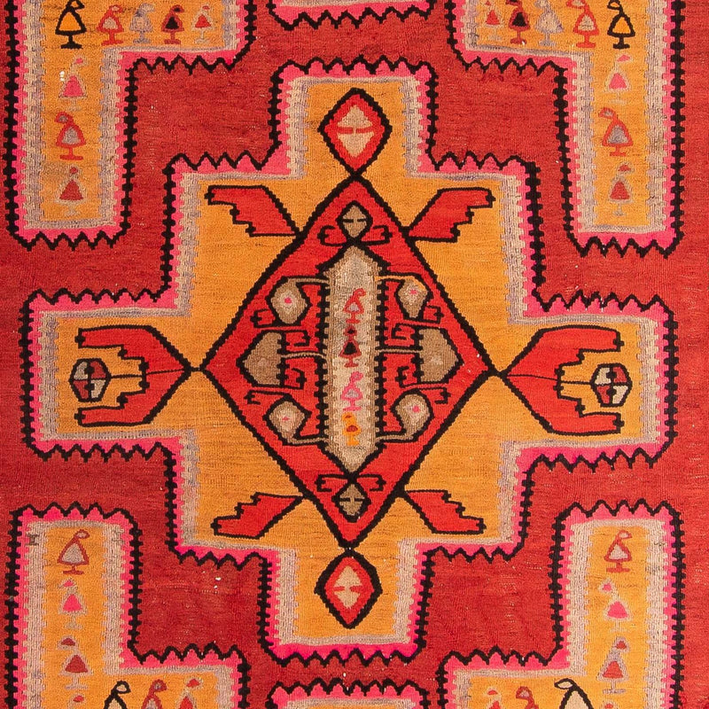 Kelim-matta - gammal - 350 x 190 cm - flerfärgad