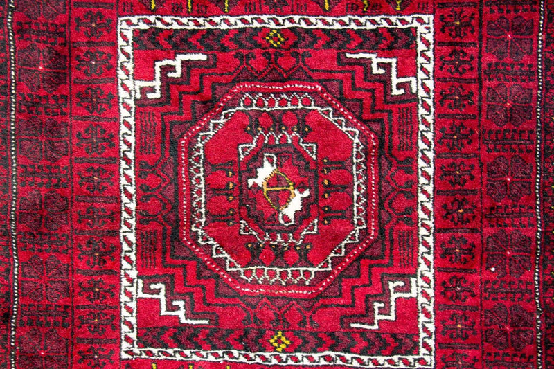 Baluch-matta - 270 x 130 cm - röd
