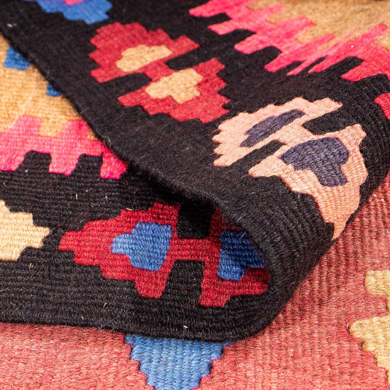 Runner Kelim-matta - gammal - 330 x 145 cm - flerfärgad
