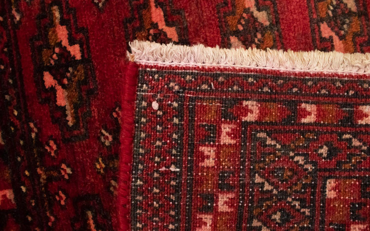 Turkaman-matta - 130 x 60 cm - röd