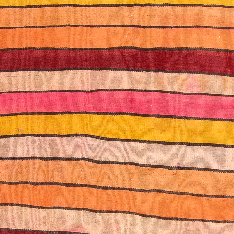 Runner Kelim-matta - gammal - 370 x 160 cm - flerfärgad