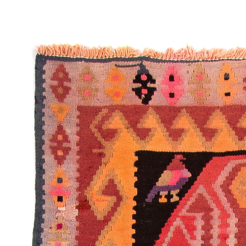 Runner Kelim-matta - gammal - 265 x 110 cm - flerfärgad