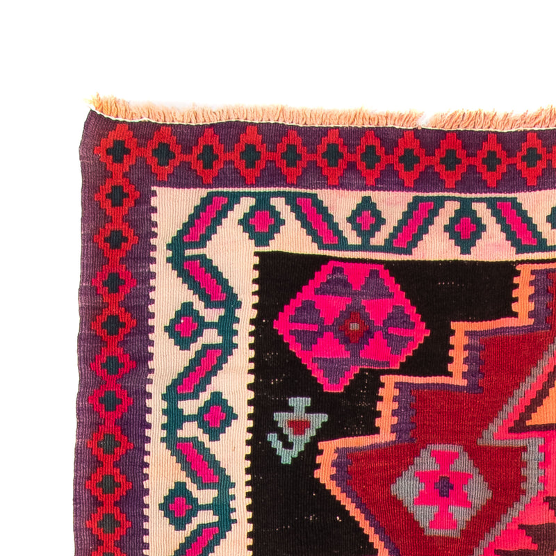 Runner Kelim-matta - gammal - 320 x 145 cm - flerfärgad