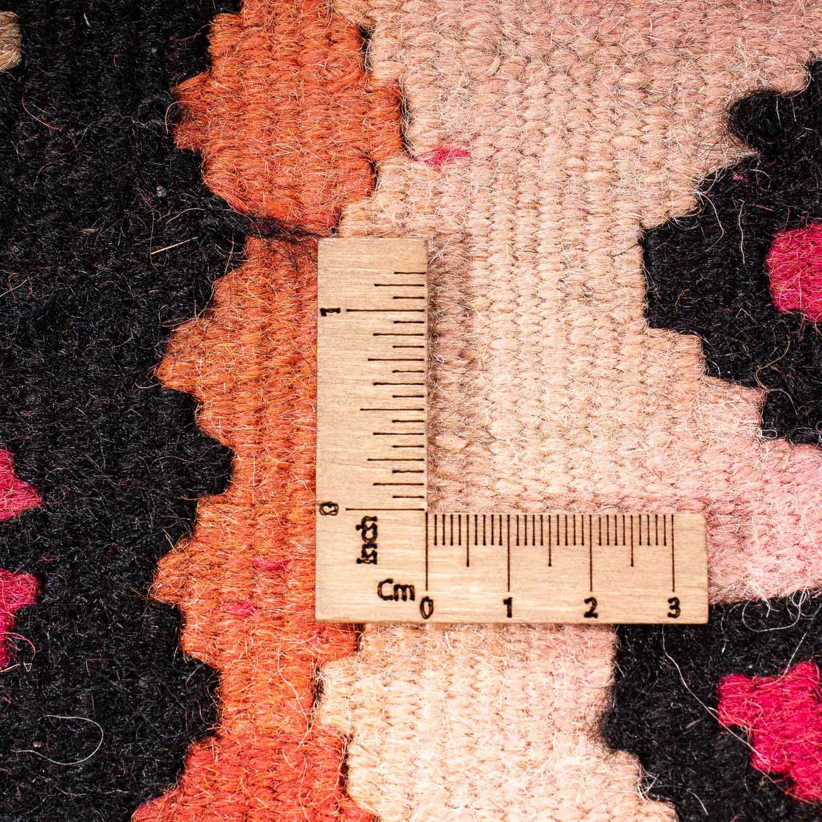 Kelim-matta - gammal - 280 x 142 cm - flerfärgad