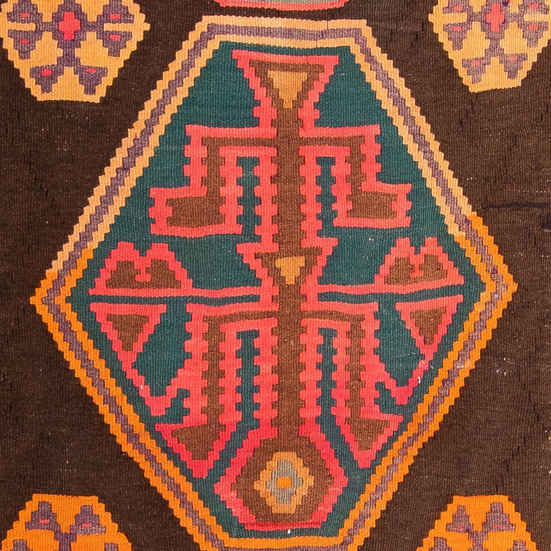 Runner Kelim-matta - gammal - 330 x 155 cm - flerfärgad