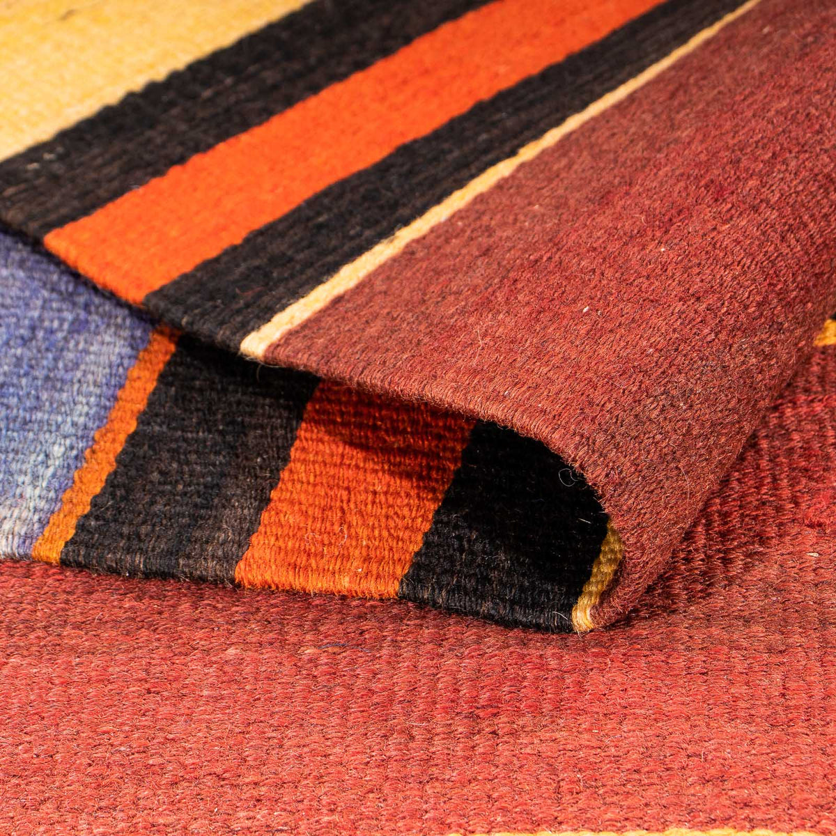 Runner Kelim-matta - gammal - 290 x 115 cm - flerfärgad