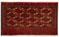 Turkaman-matta - 115 x 67 cm - röd