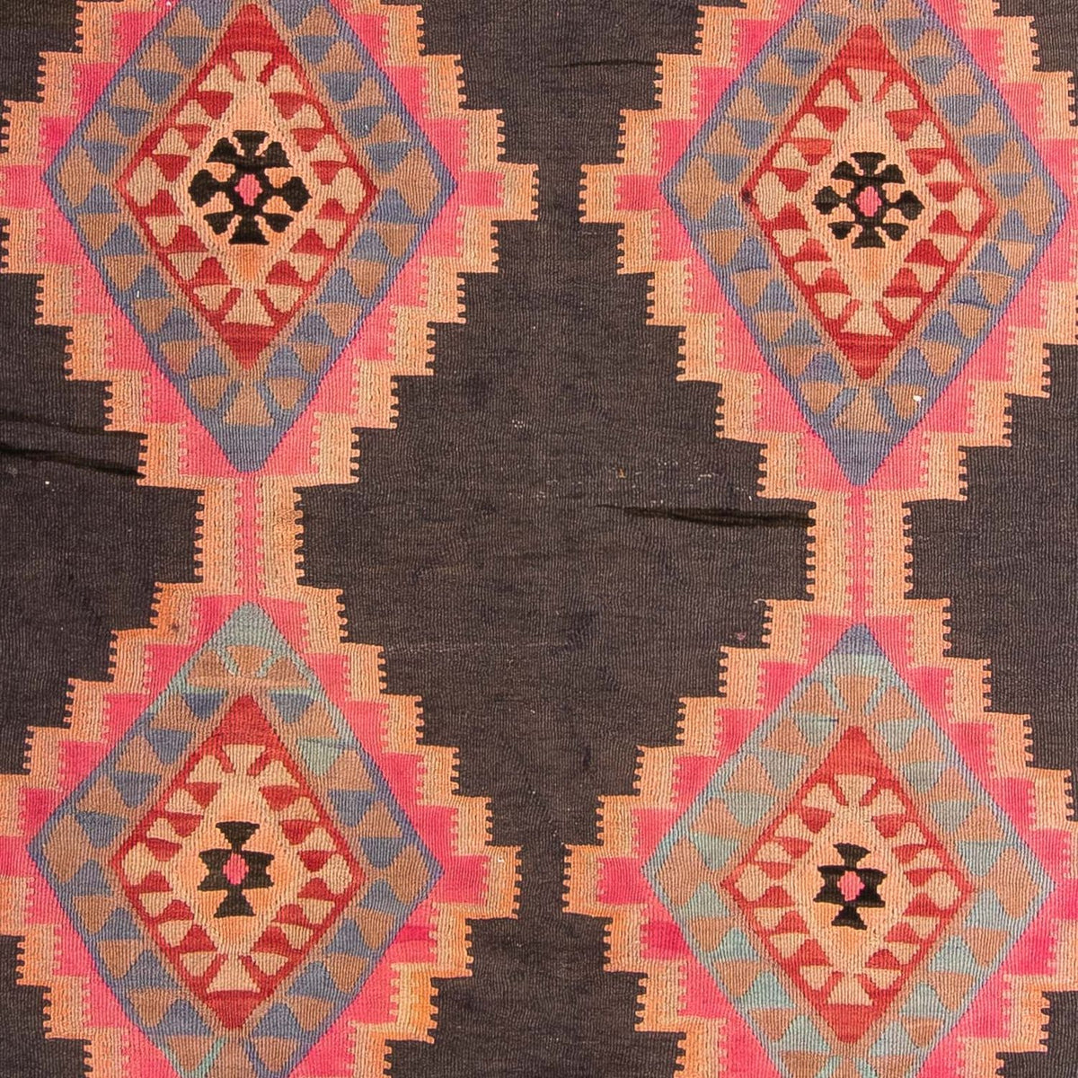 Kelim-matta - gammal - 295 x 170 cm - flerfärgad