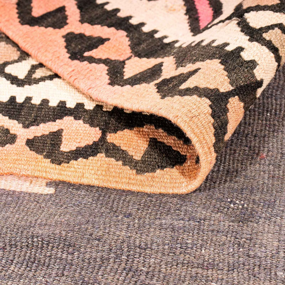 Kelim-matta - gammal - 295 x 170 cm - flerfärgad