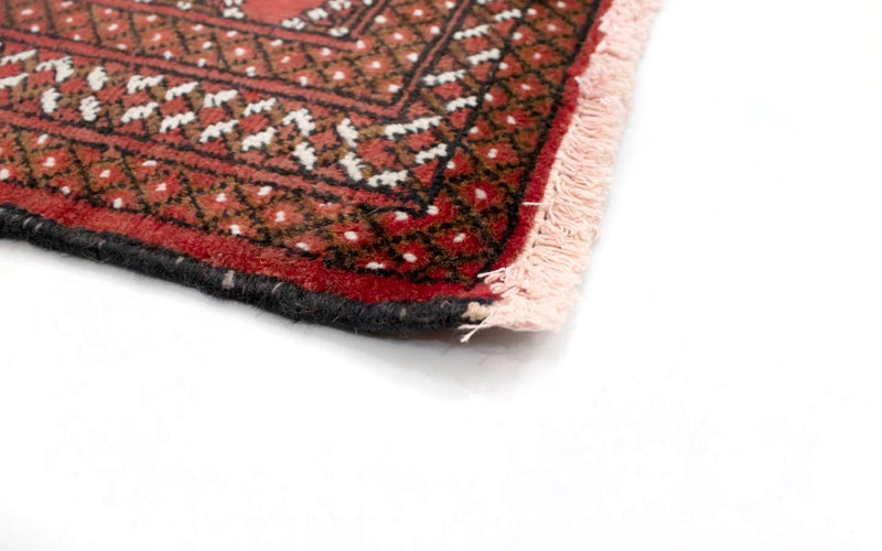 Turkaman-matta - 130 x 60 cm - röd