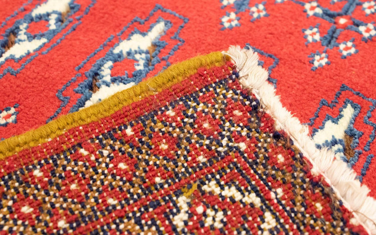 Turkaman-matta - 130 x 60 cm - röd