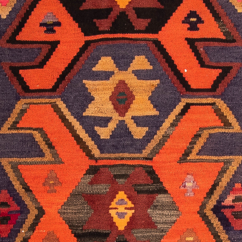 Runner Kelim-matta - gammal - 220 x 110 cm - flerfärgad