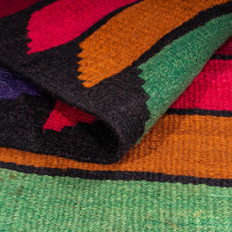 Runner Kelim-matta - gammal - 350 x 185 cm - flerfärgad