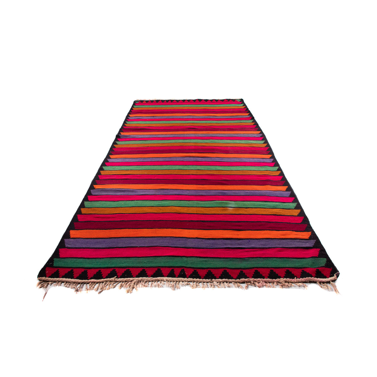 Runner Kelim-matta - gammal - 350 x 185 cm - flerfärgad