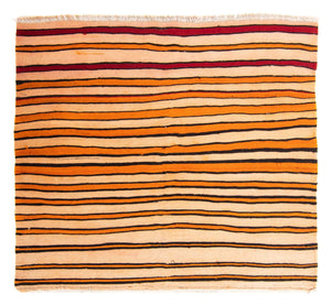 Kelim-matta - gammal - 145 x 130 cm - flerfärgad