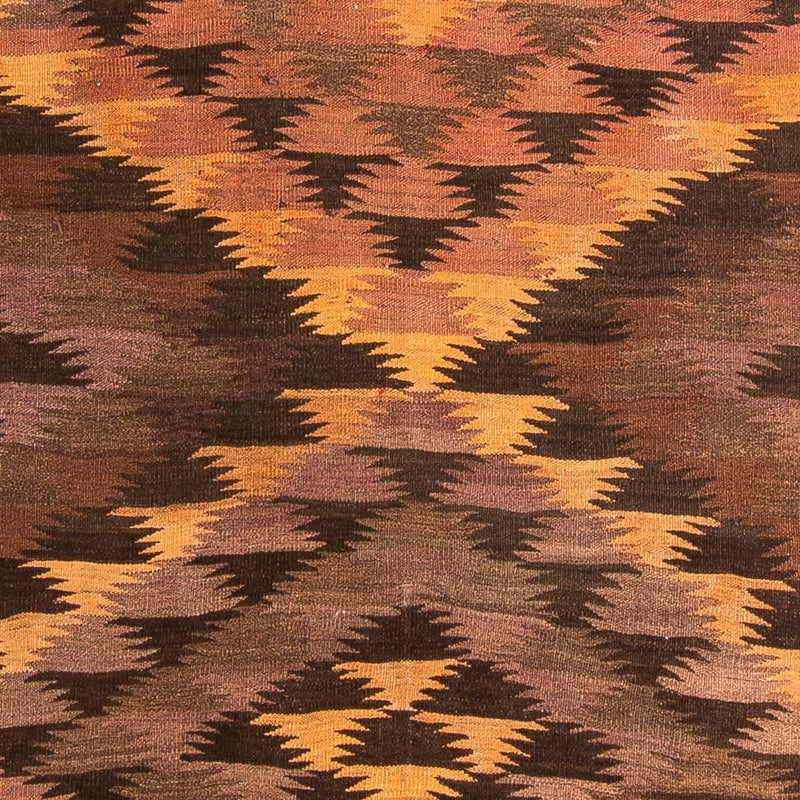 Runner Kelim-matta - gammal - 380 x 145 cm - flerfärgad