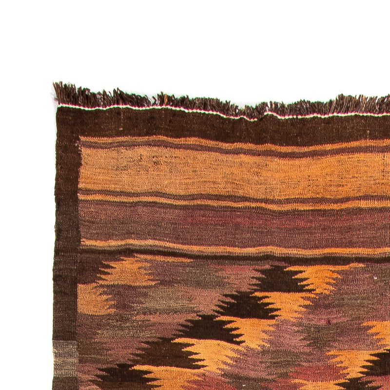 Runner Kelim-matta - gammal - 380 x 145 cm - flerfärgad