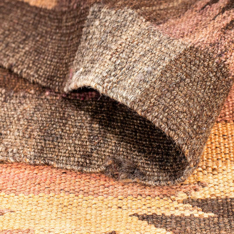 Runner Kelim-matta - gammal - 380 x 145 cm - flerfärgad