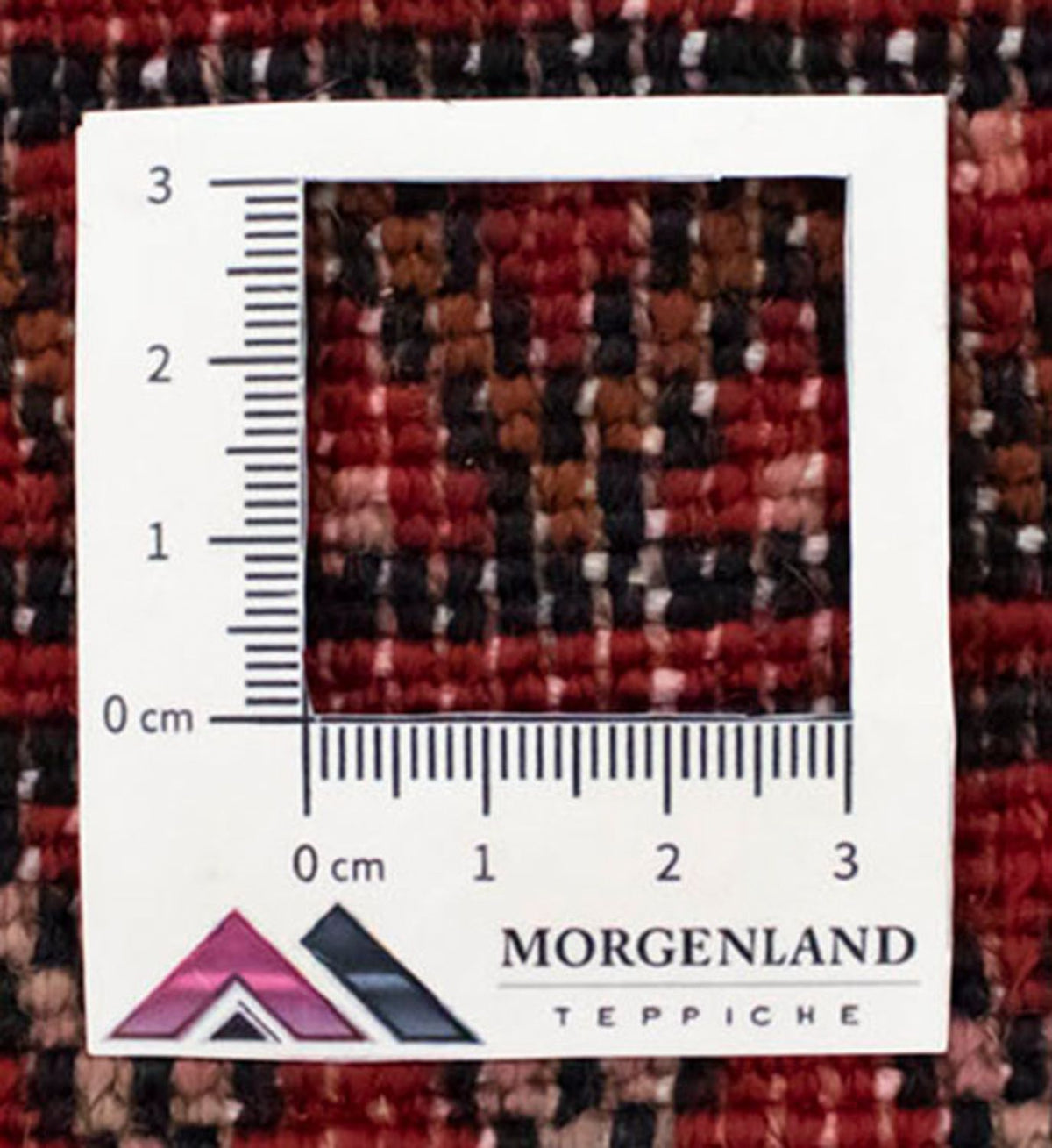 Turkaman-matta - 130 x 60 cm - röd