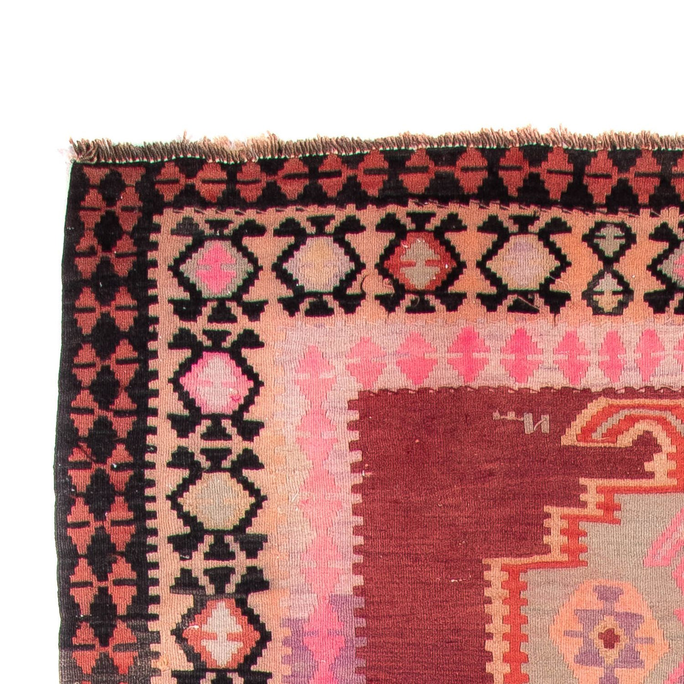 Runner Kelim-matta - gammal - 395 x 180 cm - flerfärgad