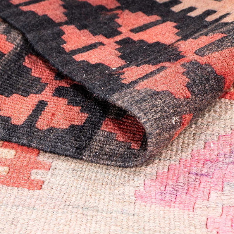 Runner Kelim-matta - gammal - 395 x 180 cm - flerfärgad