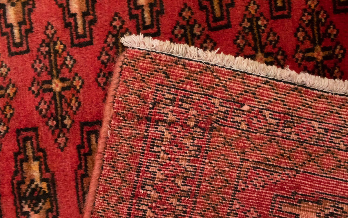 Turkaman-matta - 130 x 60 cm - röd