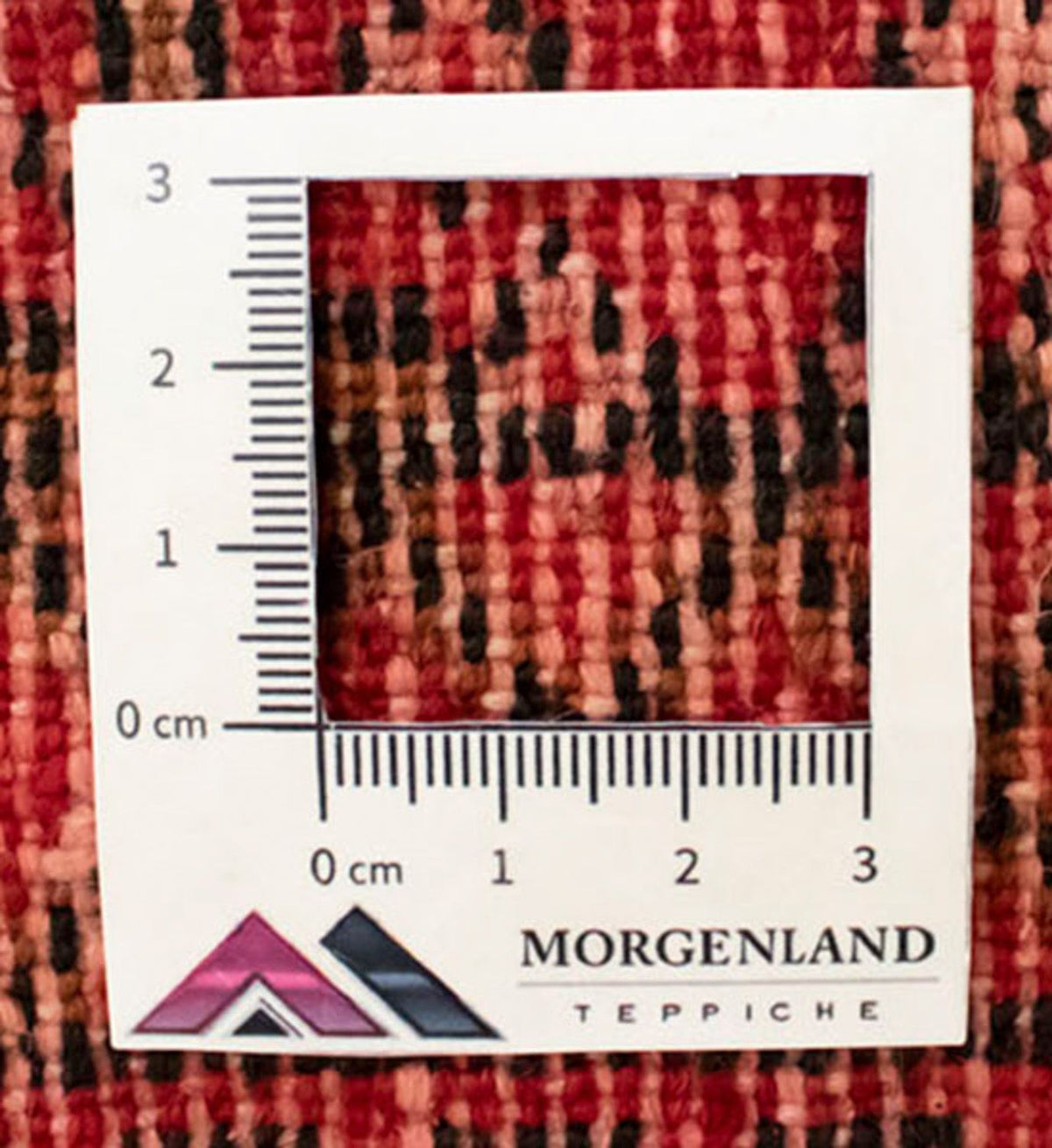 Turkaman-matta - 130 x 60 cm - röd