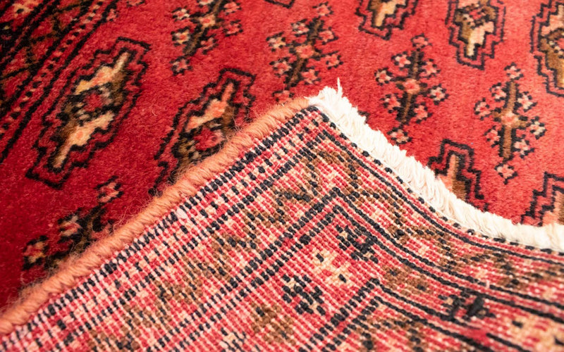 Runner Turkaman-matta - 100 x 50 cm - röd