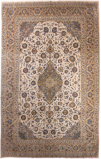 Persiska mattor - Keshan - 415 x 295 cm - beige