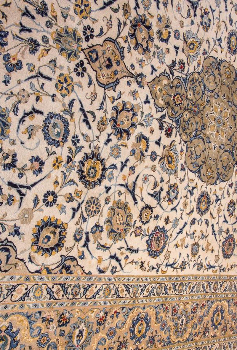 Persiska mattor - Keshan - 415 x 295 cm - beige
