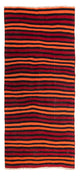 Runner Kelim-matta - gammal - 225 x 100 cm - flerfärgad