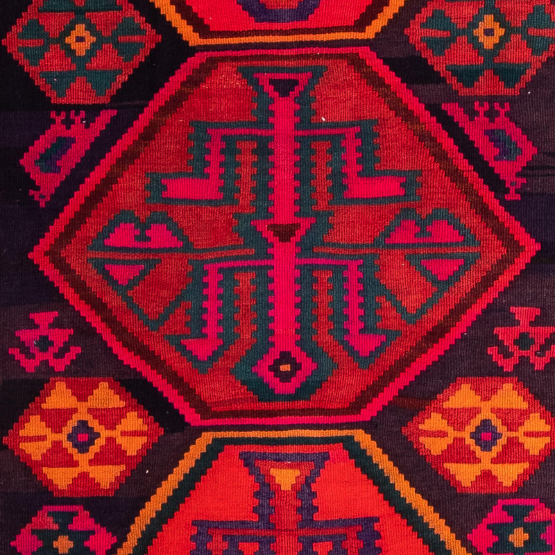 Runner Kelim-matta - gammal - 345 x 150 cm - flerfärgad