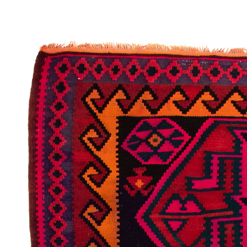 Runner Kelim-matta - gammal - 345 x 150 cm - flerfärgad