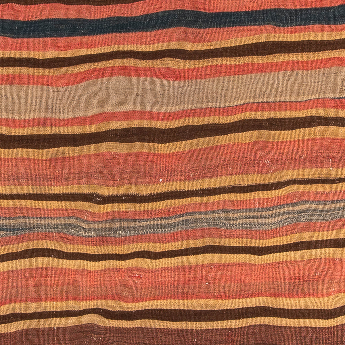 Kelim-matta - gammal - 213 x 155 cm - flerfärgad