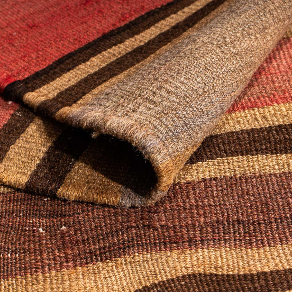 Kelim-matta - gammal - 213 x 155 cm - flerfärgad