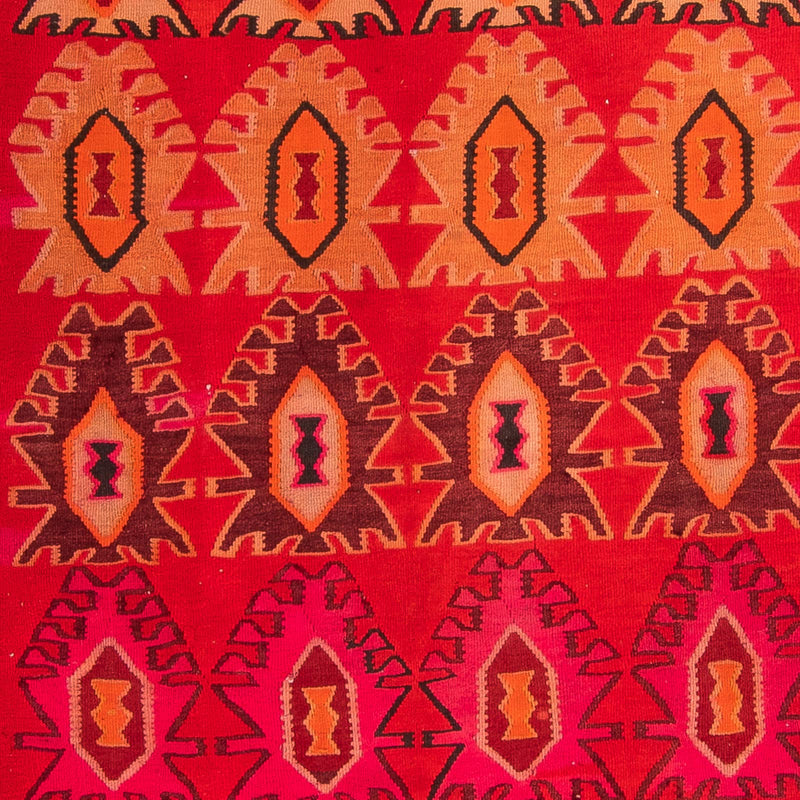 Runner Kelim-matta - gammal - 395 x 155 cm - flerfärgad