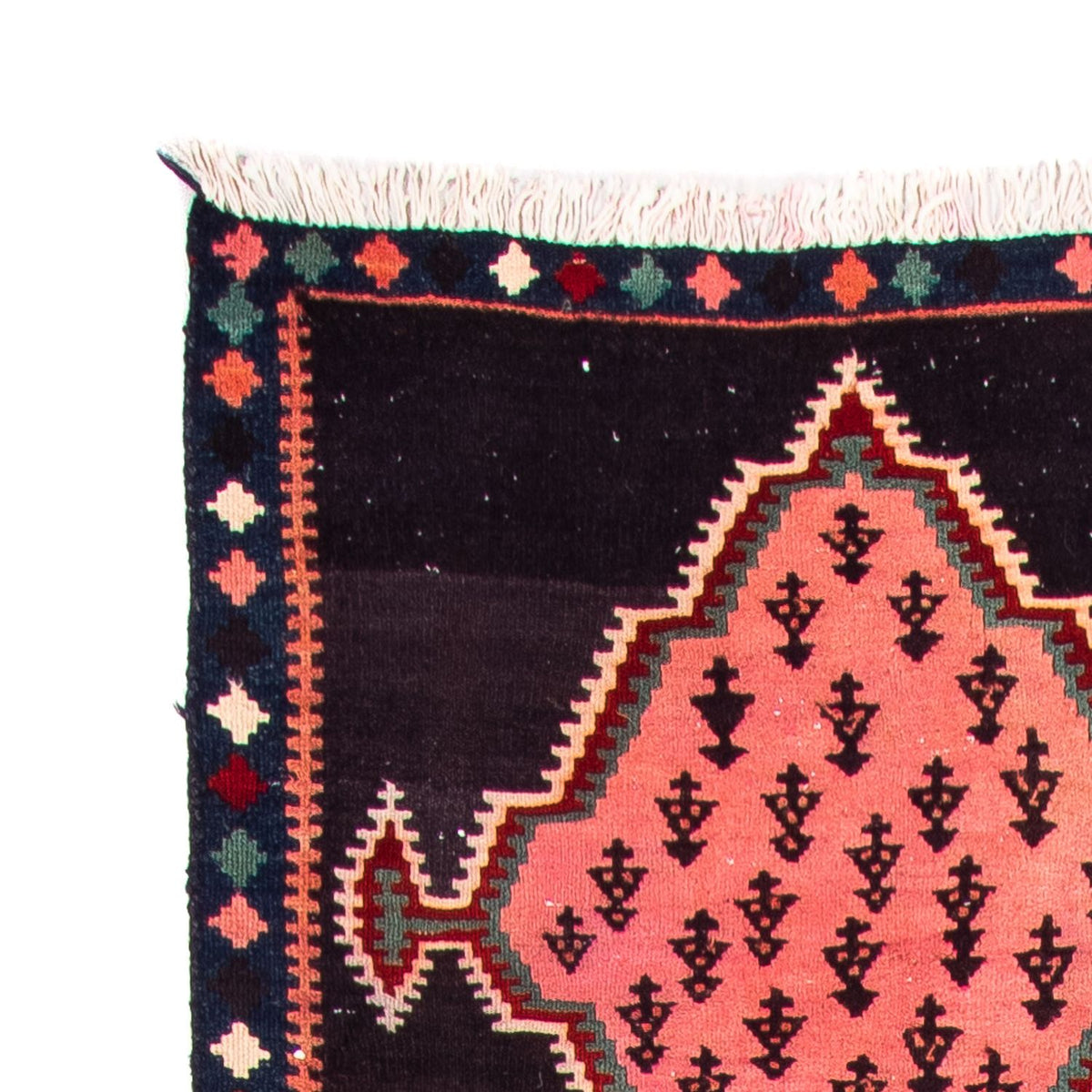 Runner Kelim-matta - gammal - 370 x 100 cm - flerfärgad