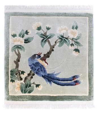 Silk matta - China Silk kvadrat  - 31 x 31 cm - flerfärgad