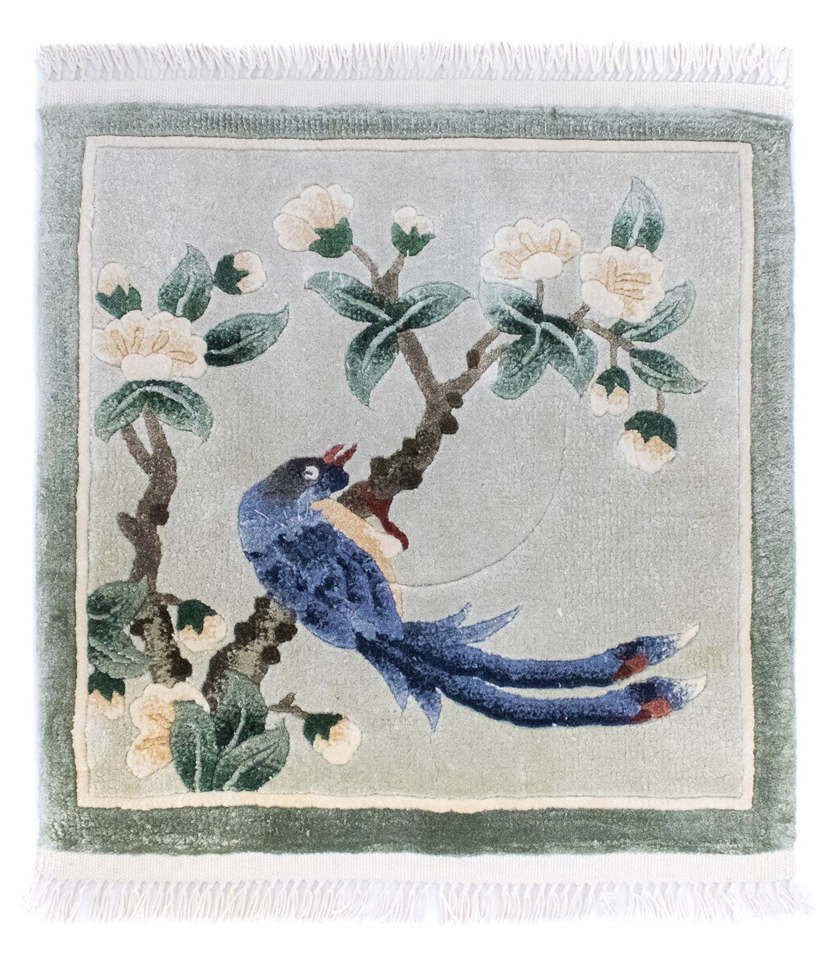 Silk matta - China Silk kvadrat  - 31 x 31 cm - flerfärgad