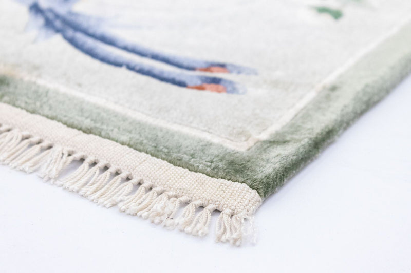 Silk matta - China Silk kvadrat  - 31 x 31 cm - flerfärgad