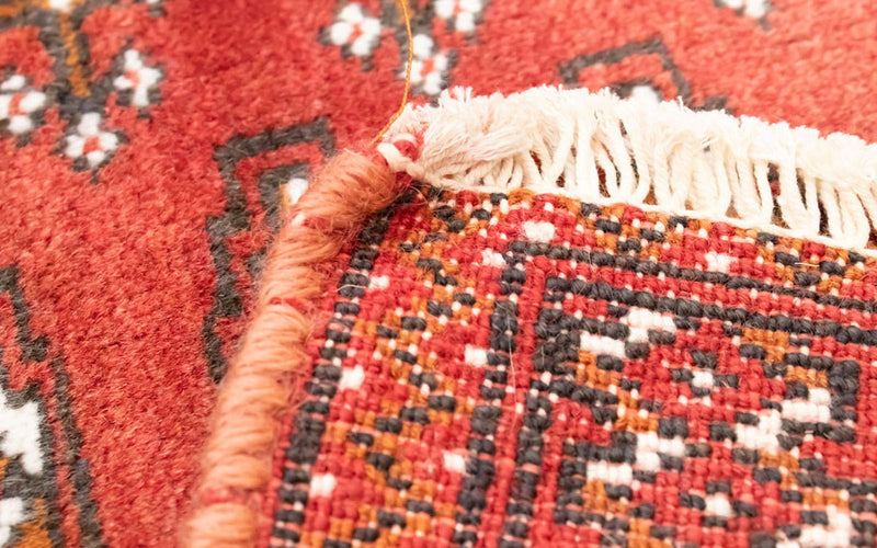 Runner Turkaman-matta - 100 x 50 cm - röd