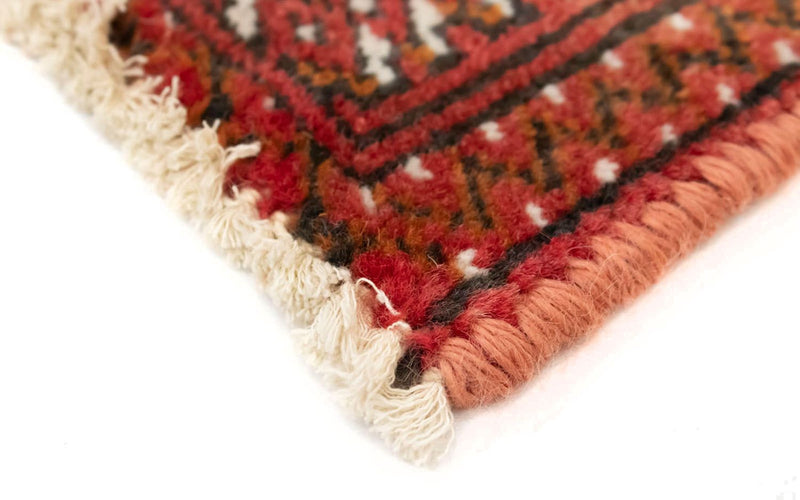 Runner Turkaman-matta - 100 x 50 cm - röd