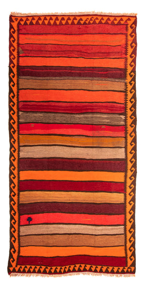 Kelim-matta - gammal - 300 x 160 cm - flerfärgad