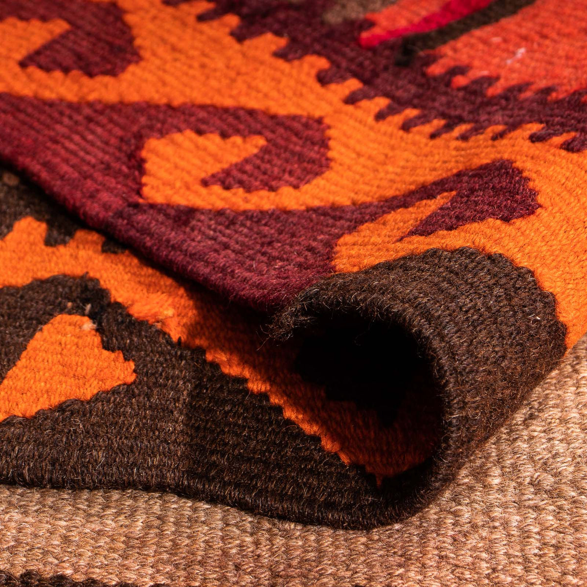 Kelim-matta - gammal - 300 x 160 cm - flerfärgad