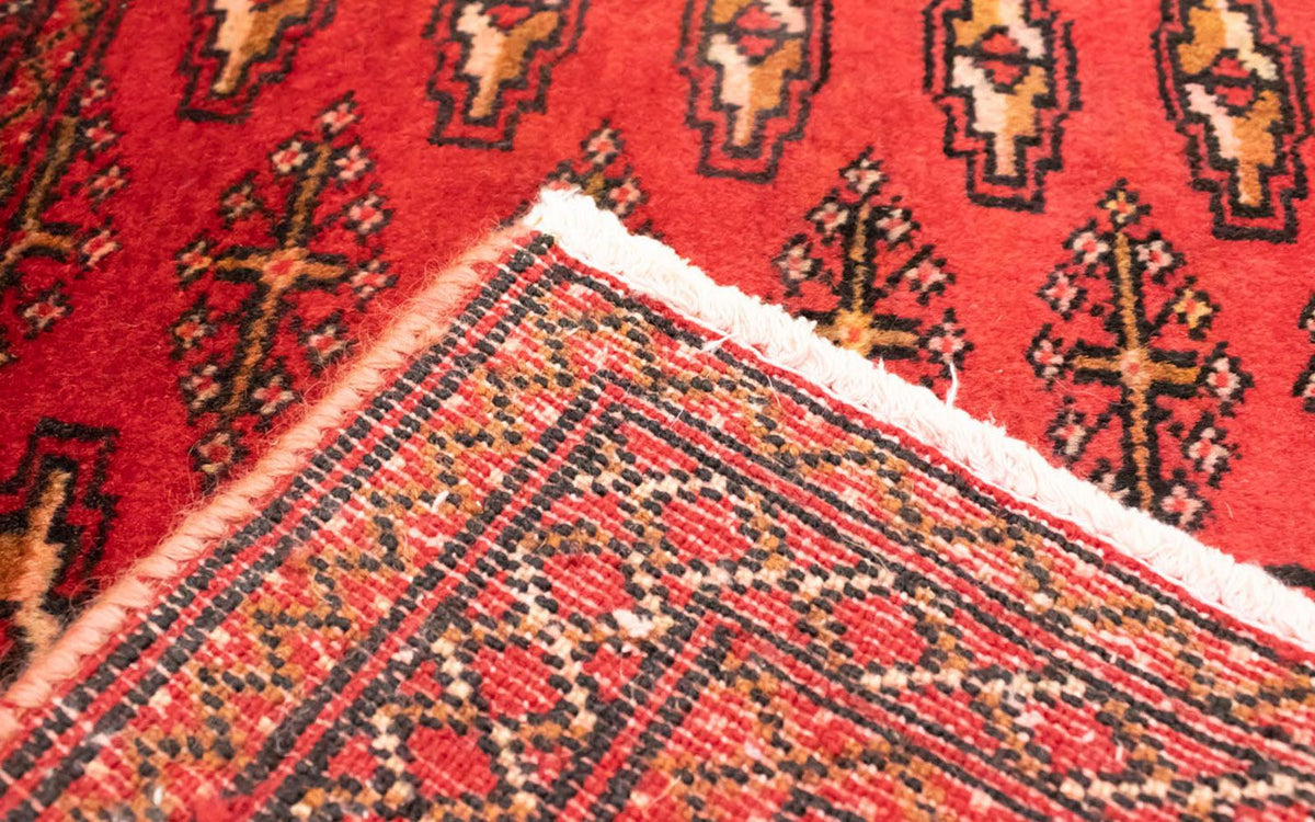 Runner Turkaman-matta - 100 x 50 cm - röd