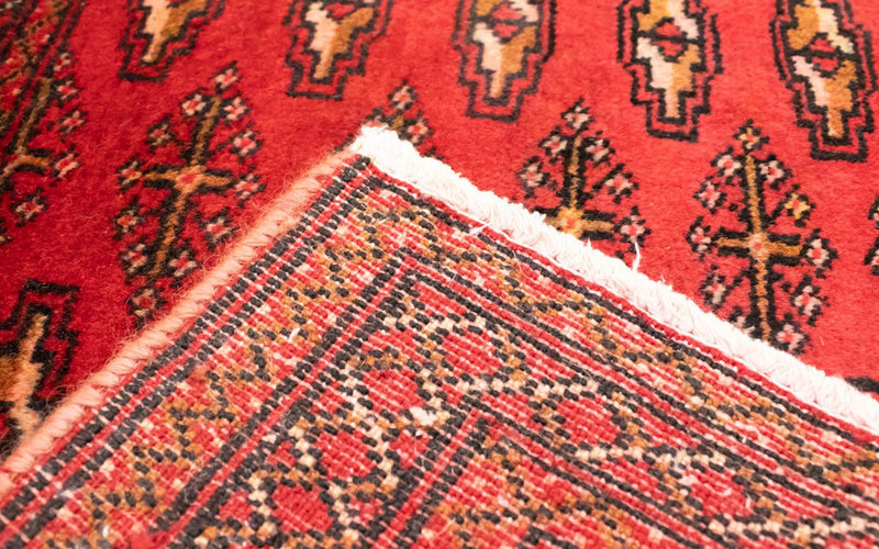 Runner Turkaman-matta - 100 x 50 cm - röd