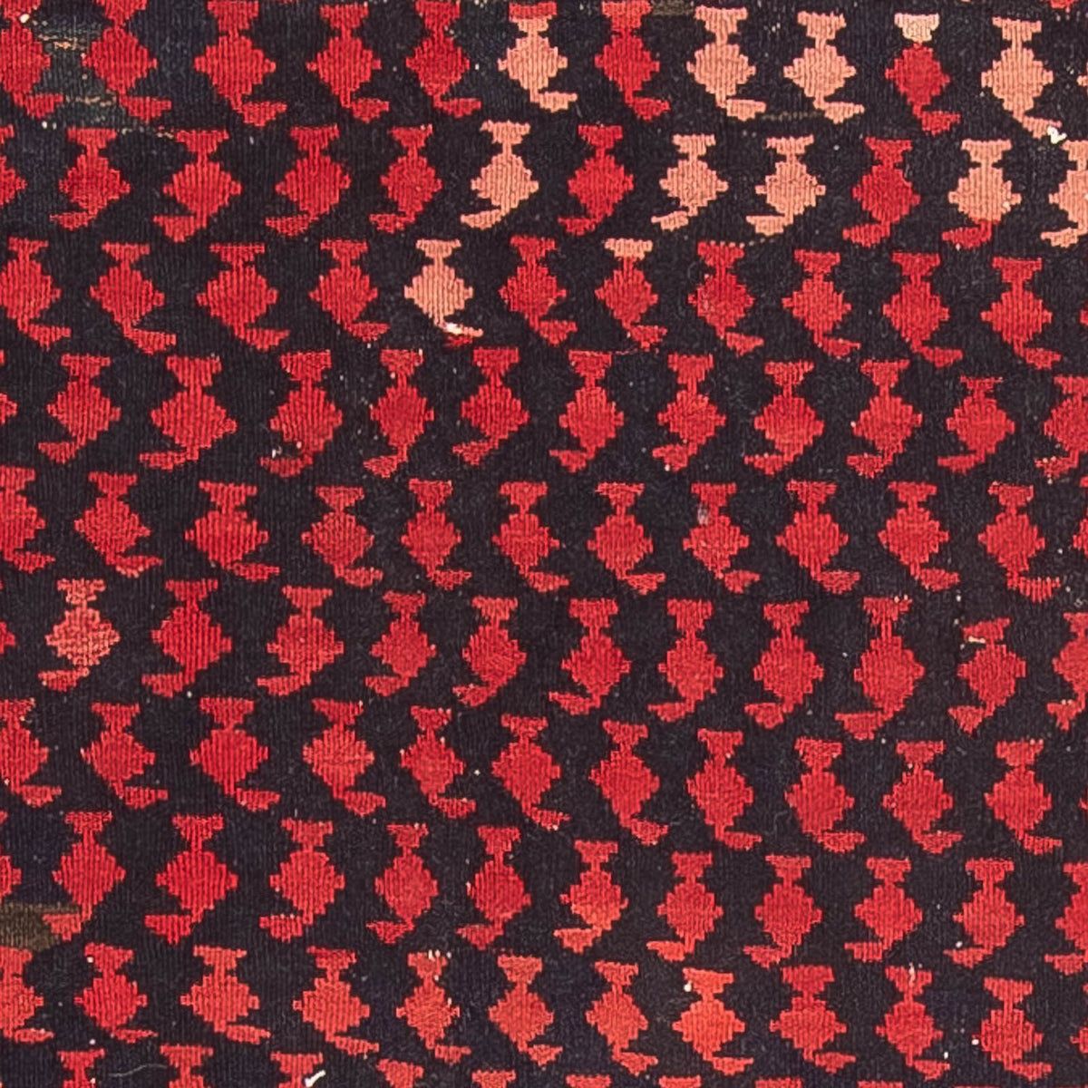 Runner Kelim-matta - gammal - 450 x 120 cm - mörkblå