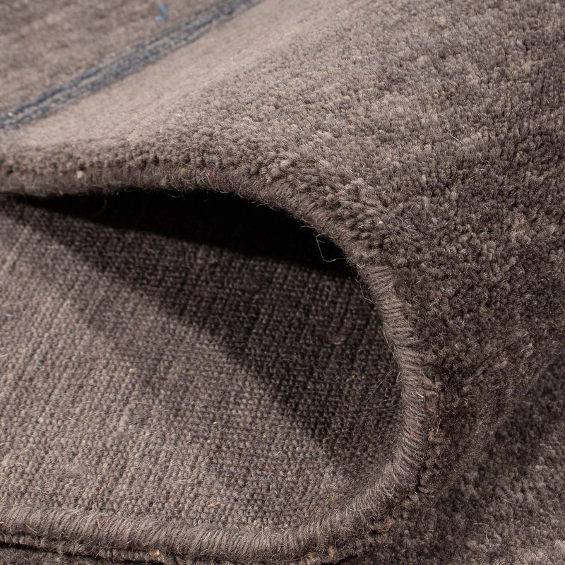 Gabbeh matta - Loribaft Softy - 244 x 173 cm - mörkbrun